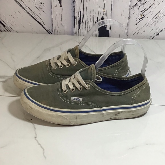 army green vans shoes